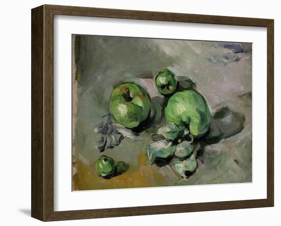 Green Apples, c.1872-73-Paul Cézanne-Framed Giclee Print