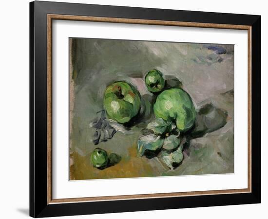 Green Apples, c.1872-73-Paul Cézanne-Framed Giclee Print