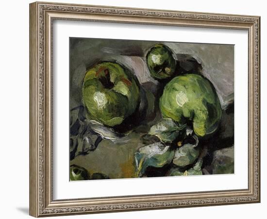 Green Apples, c.1873-Paul Cézanne-Framed Giclee Print