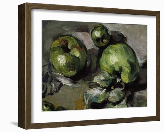 Green Apples, c.1873-Paul Cézanne-Framed Giclee Print