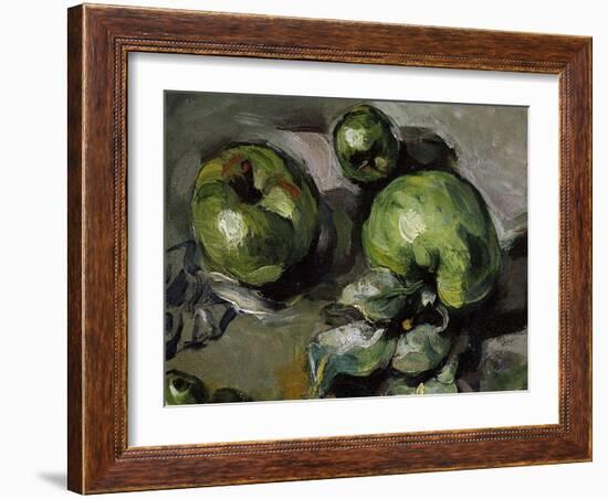 Green Apples, c.1873-Paul Cézanne-Framed Giclee Print