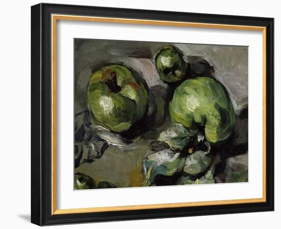 Green Apples, c.1873-Paul Cézanne-Framed Giclee Print