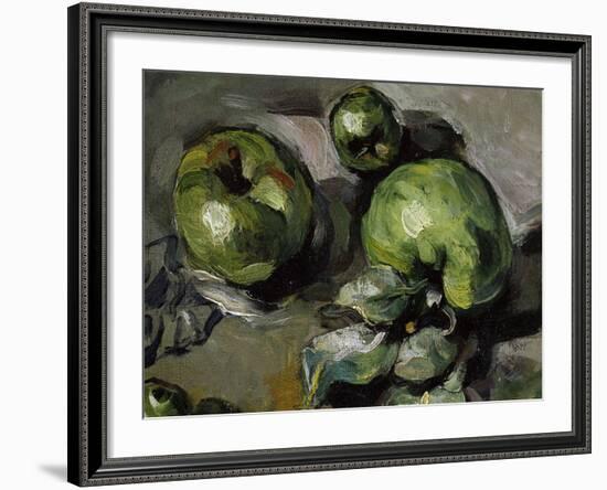 Green Apples, c.1873-Paul Cézanne-Framed Giclee Print