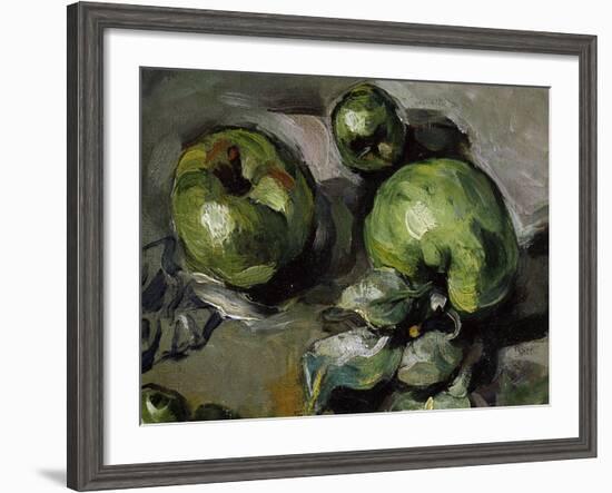 Green Apples, c.1873-Paul Cézanne-Framed Giclee Print