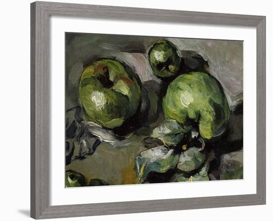 Green Apples, c.1873-Paul Cézanne-Framed Giclee Print