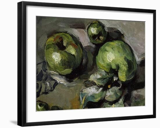 Green Apples, c.1873-Paul Cézanne-Framed Giclee Print