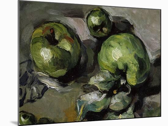 Green Apples, c.1873-Paul Cézanne-Mounted Giclee Print