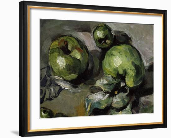 Green Apples, c.1873-Paul Cézanne-Framed Giclee Print