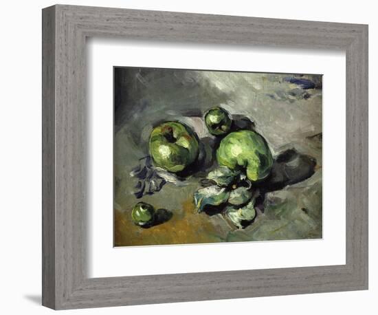 Green Apples, c.1873-Paul Cézanne-Framed Giclee Print