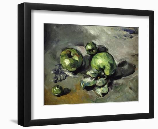 Green Apples, c.1873-Paul Cézanne-Framed Giclee Print