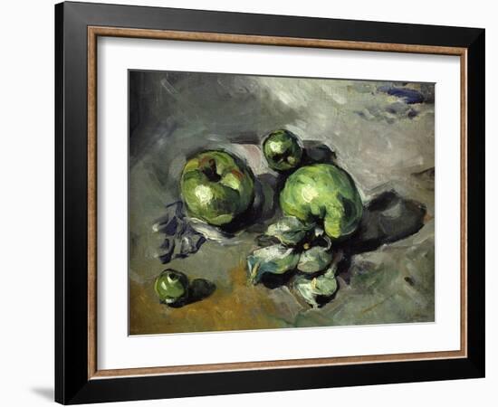 Green Apples, c.1873-Paul Cézanne-Framed Giclee Print