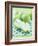 Green Apples, Whole and Halved-Maja Smend-Framed Photographic Print