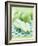 Green Apples, Whole and Halved-Maja Smend-Framed Photographic Print