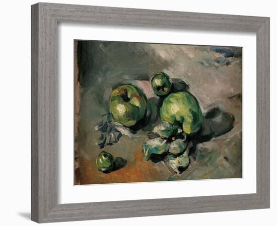 Green Apples-Paul Cézanne-Framed Art Print