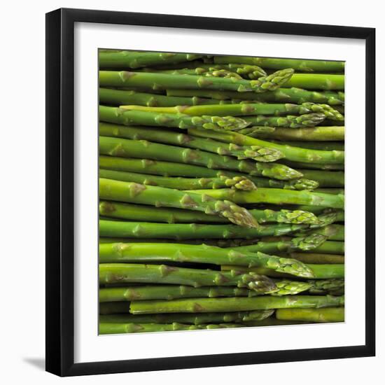 Green Asparagus Spears-Dave King-Framed Photographic Print