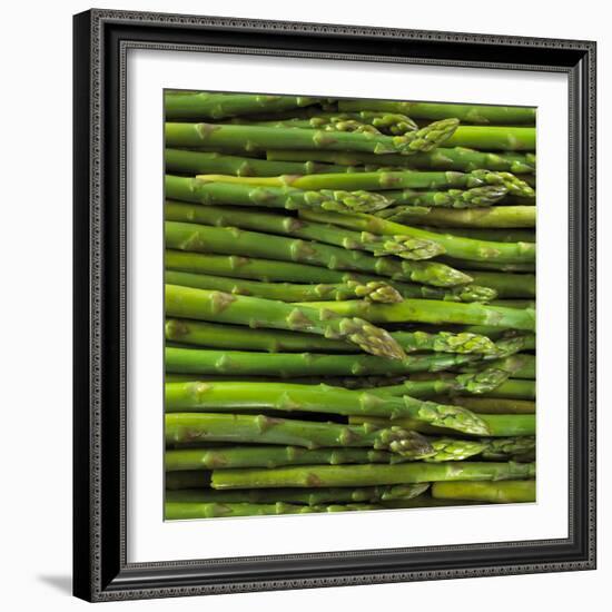 Green Asparagus Spears-Dave King-Framed Photographic Print