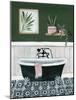 Green Bathroom I-Yvette St. Amant-Mounted Art Print