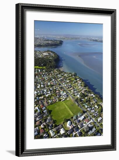 Green Bay Domain, Green Bay, and Manukau Harbour, Auckland, North Island, New Zealand-David Wall-Framed Photographic Print