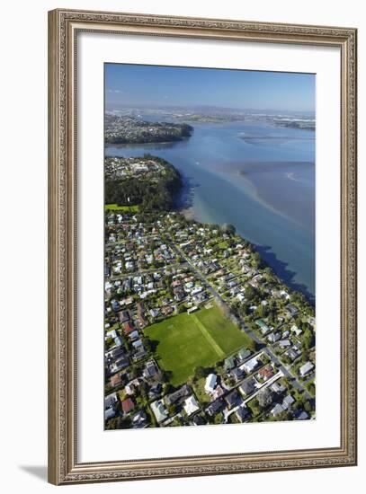 Green Bay Domain, Green Bay, and Manukau Harbour, Auckland, North Island, New Zealand-David Wall-Framed Photographic Print