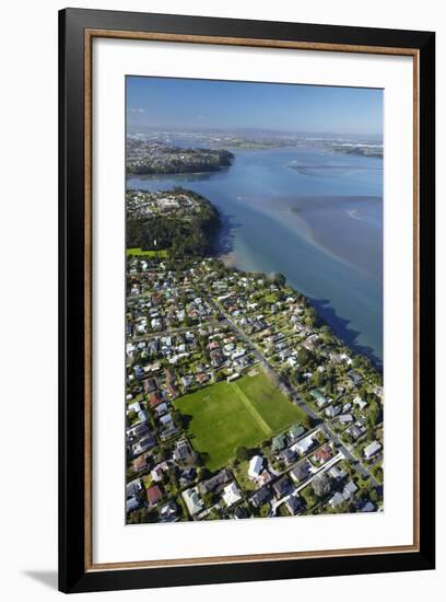 Green Bay Domain, Green Bay, and Manukau Harbour, Auckland, North Island, New Zealand-David Wall-Framed Photographic Print