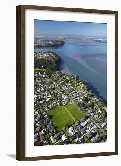 Green Bay Domain, Green Bay, and Manukau Harbour, Auckland, North Island, New Zealand-David Wall-Framed Photographic Print