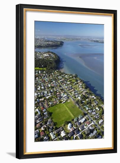 Green Bay Domain, Green Bay, and Manukau Harbour, Auckland, North Island, New Zealand-David Wall-Framed Photographic Print