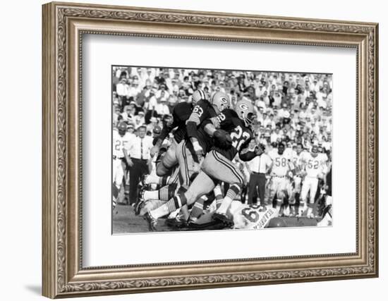 Green Bay Packer Elijah Pitts at Super Bowl I, Los Angeles, California, January 15, 1967-Art Rickerby-Framed Photographic Print