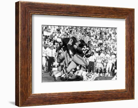 Green Bay Packer Elijah Pitts at Super Bowl I, Los Angeles, California, January 15, 1967-Art Rickerby-Framed Photographic Print