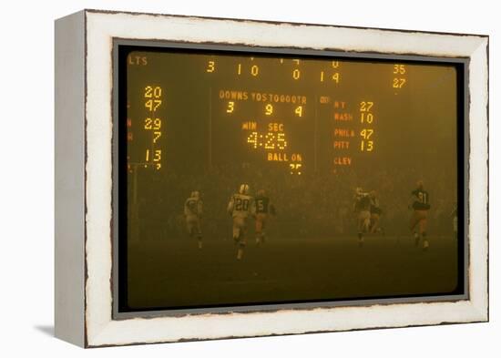 Green Bay Packers' Paul Hornung Eluding Baltimore Colt's Defense to Score 5th Touchdown of Game-Art Rickerby-Framed Premier Image Canvas