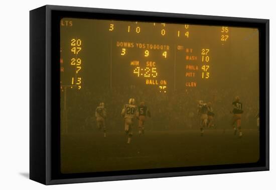 Green Bay Packers' Paul Hornung Eluding Baltimore Colt's Defense to Score 5th Touchdown of Game-Art Rickerby-Framed Premier Image Canvas