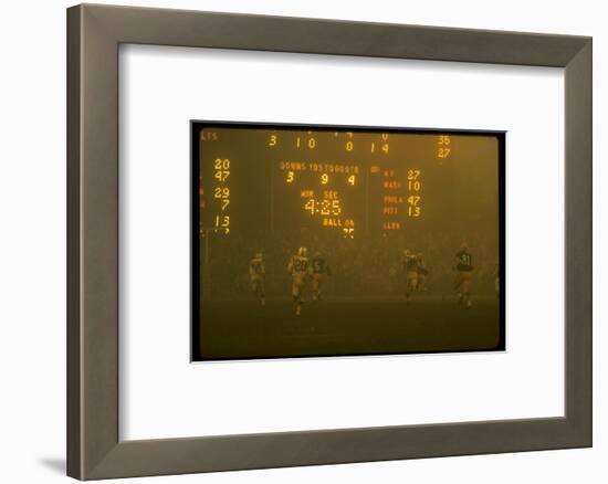 Green Bay Packers' Paul Hornung Eluding Baltimore Colt's Defense to Score 5th Touchdown of Game-Art Rickerby-Framed Photographic Print