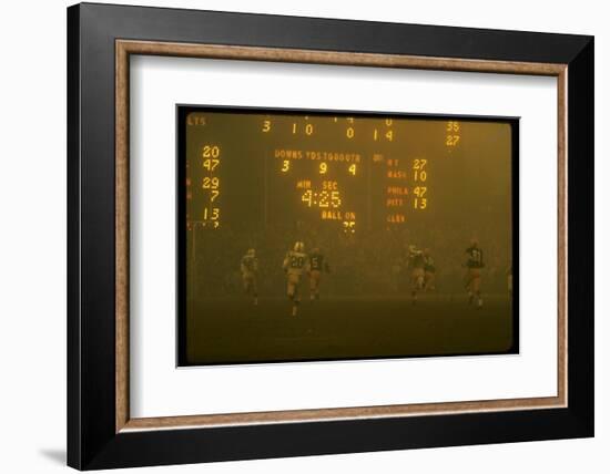 Green Bay Packers' Paul Hornung Eluding Baltimore Colt's Defense to Score 5th Touchdown of Game-Art Rickerby-Framed Photographic Print