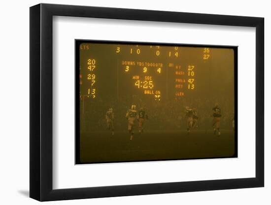 Green Bay Packers' Paul Hornung Eluding Baltimore Colt's Defense to Score 5th Touchdown of Game-Art Rickerby-Framed Photographic Print