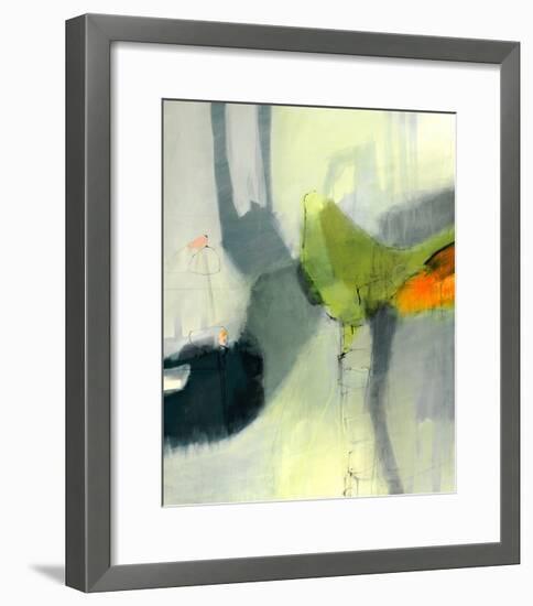 Green Bird-Sidsel Brix-Framed Art Print