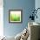 Green Bokeh Abstract Light--Vladimir--Framed Art Print displayed on a wall