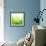 Green Bokeh Abstract Light--Vladimir--Framed Art Print displayed on a wall