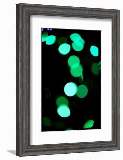 Green Bokeh-Erin Berzel-Framed Photographic Print