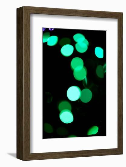 Green Bokeh-Erin Berzel-Framed Photographic Print