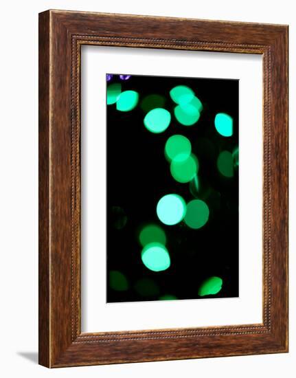 Green Bokeh-Erin Berzel-Framed Photographic Print