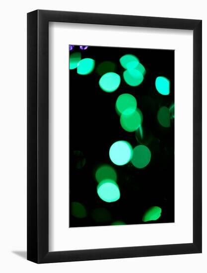 Green Bokeh-Erin Berzel-Framed Photographic Print