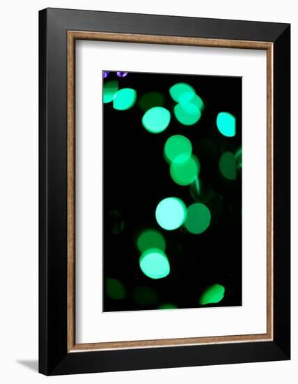 Green Bokeh-Erin Berzel-Framed Photographic Print