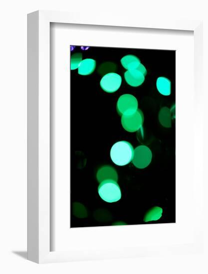 Green Bokeh-Erin Berzel-Framed Photographic Print