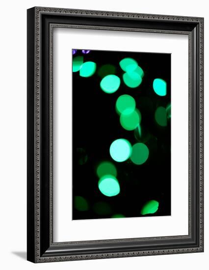 Green Bokeh-Erin Berzel-Framed Photographic Print