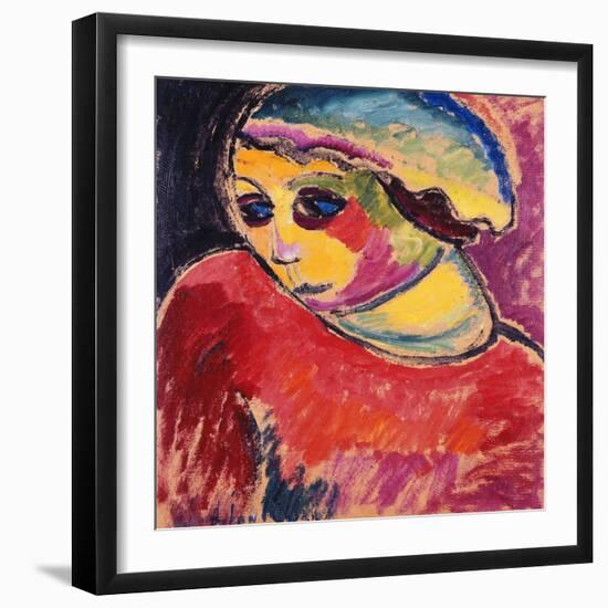 Green Bonnet; Grune Haube, 1911-Alexej Von Jawlensky-Framed Giclee Print