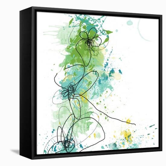 Green Botanica-Jan Weiss-Framed Stretched Canvas