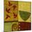 Green Bowl with Nandina Leaves-Doris Mosler-Mounted Giclee Print