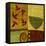 Green Bowl with Nandina Leaves-Doris Mosler-Framed Premier Image Canvas