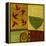Green Bowl with Nandina Leaves-Doris Mosler-Framed Premier Image Canvas