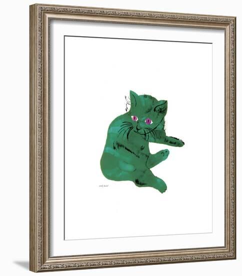 Green Cat, c.1956-Andy Warhol-Framed Giclee Print