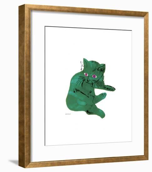 Green Cat, c.1956-Andy Warhol-Framed Giclee Print